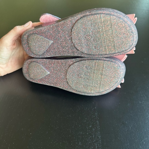 Mini Melissa Ultragirl Classic Bow Glittery Pink Kids Shoes with Bow - Picture 3 of 5